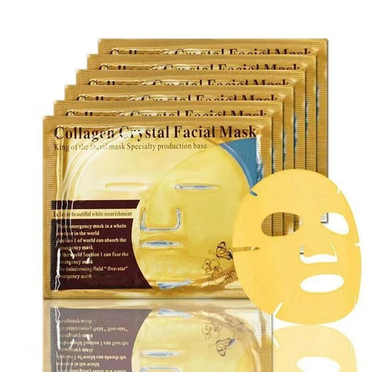 Gold Collagen Crystal Gesichtsmaske – Anti-Aging & Tiefenpflege | 10 Stück