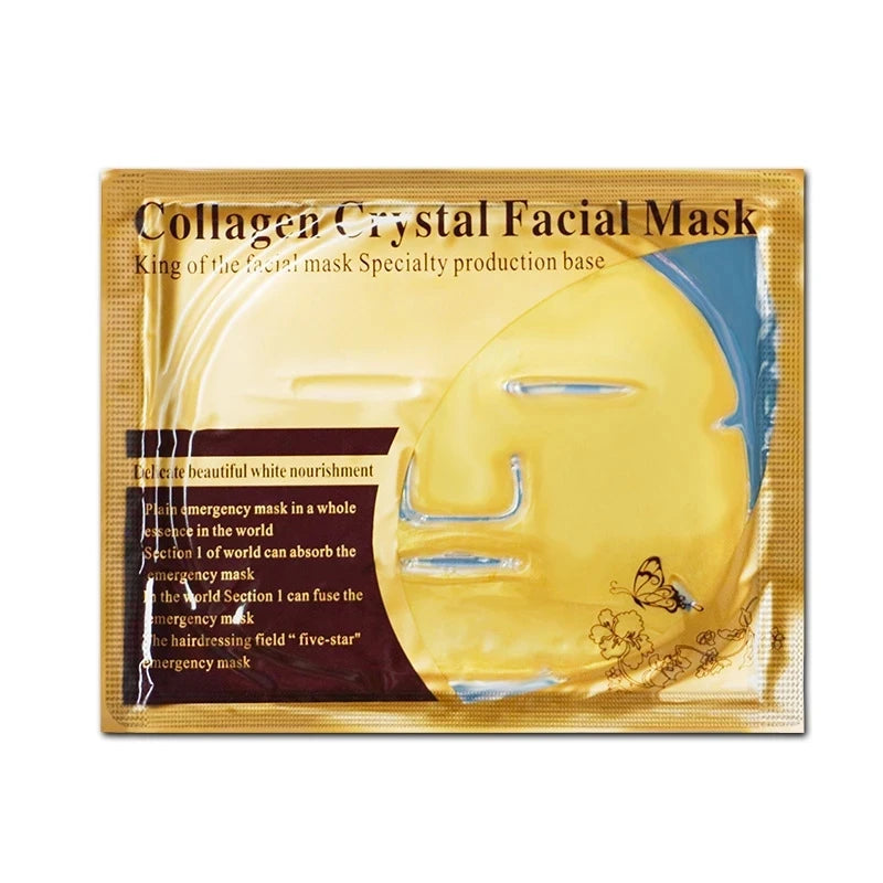 Gold Collagen Crystal Gesichtsmaske – Anti-Aging & Tiefenpflege | 10 Stück