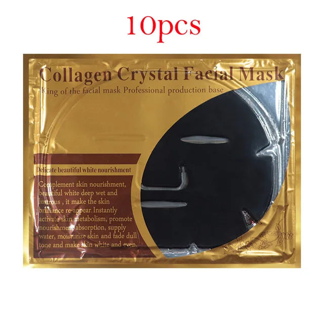Gold Collagen Crystal Gesichtsmaske – Anti-Aging & Tiefenpflege | 10 Stück
